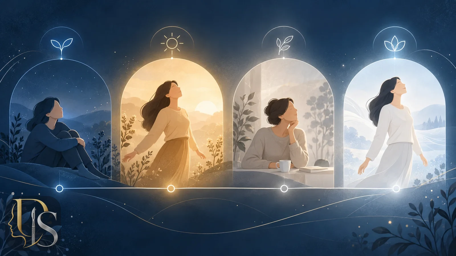 Symbolic calendar of time windows from childbirth to surgery