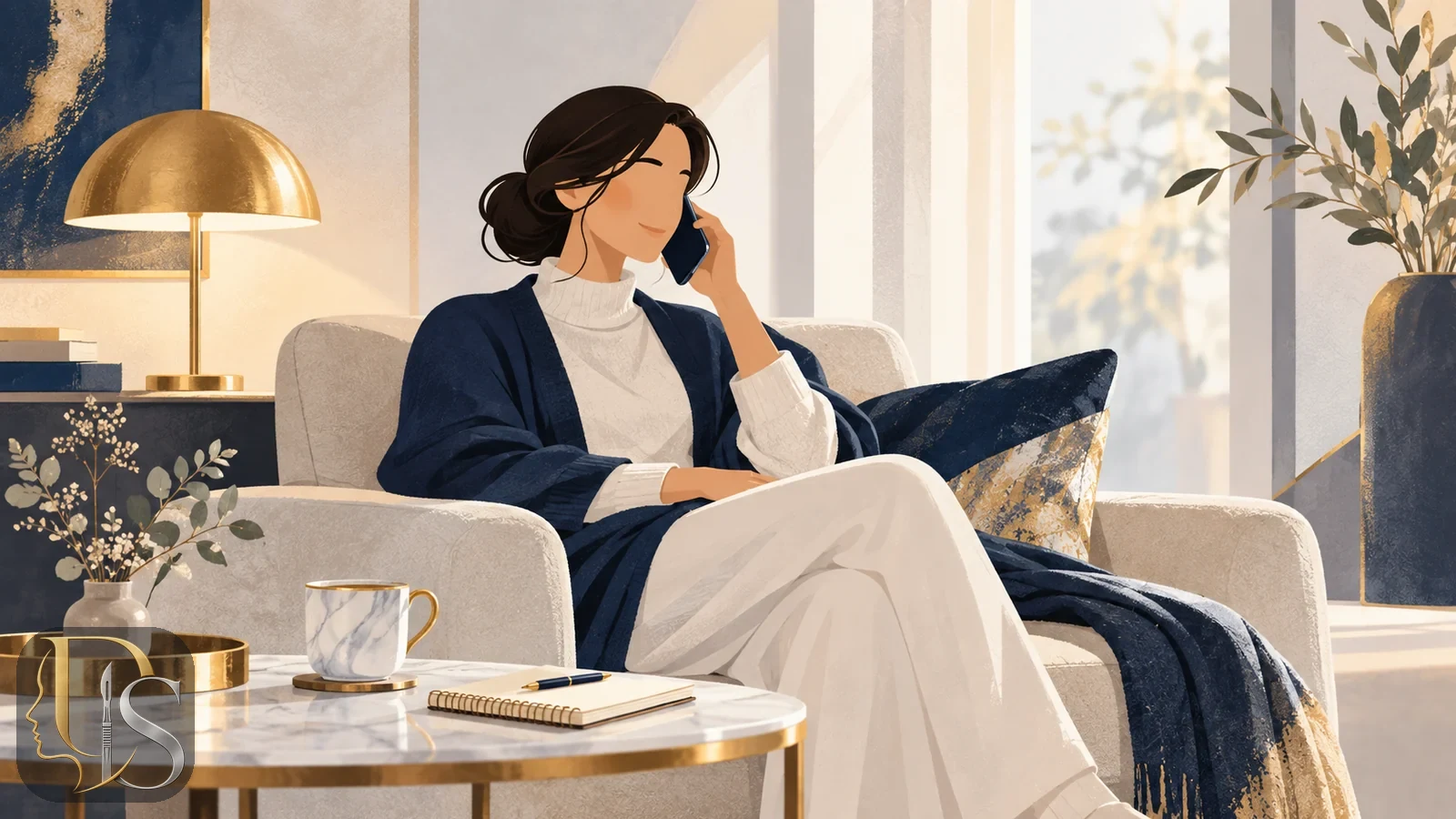 Phone call to the clinic to discuss fever after rhinoplasty